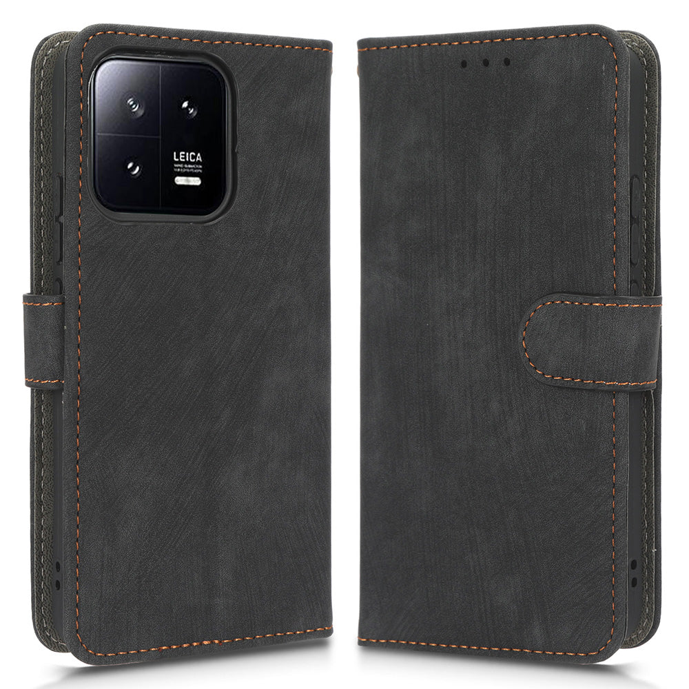 For Xiaomi 13 5G Anti-drop RFID Blocking Phone Case Shockproof PU Leather Phone Wallet Cover Foldable Stand For Xiaomi 13 5G Anti-drop RFID Blocking Phone Case Shockproof PU Leather Phone Wallet Cover Foldable Stand